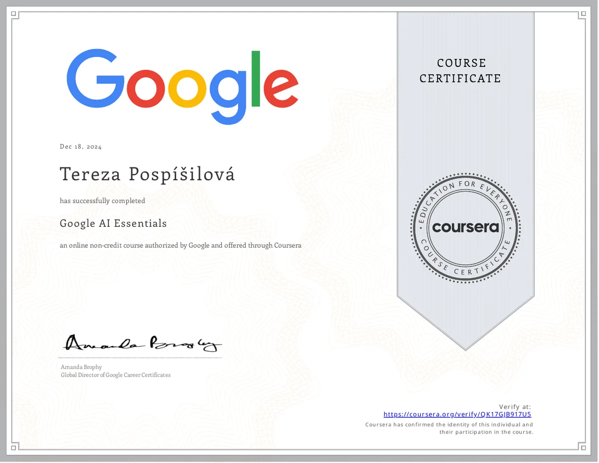 Google AI Essentials: Google AI Essentials