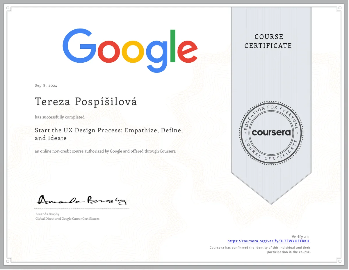 Google UX Design: Start the UX Design Process: Empathize, Define, and Ideate
